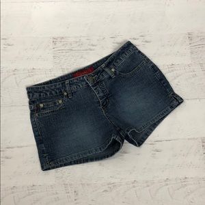 YMI Stretch Blue Jean Shorts Size 7